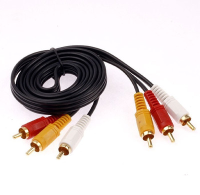 TechGear TV-out Cable 1.5M 3 RCA Male to 3 RCA Male Gold Plated Audio Video Cable Connector for DVD, TV, Amplifier(Black, For DVD, 1.5 m)
TechGear TV-out Cable 1.5M 3 RCA Male to 3 RCA Male Gold Plated Audio Video Cable Connector for DVD, TV, Amplifier(Black, For DVD, 1.5 m)