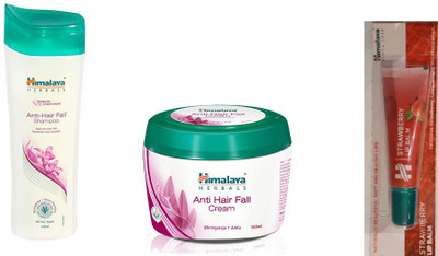 Himalaya Anti Hair Fall Shampoo, Anti Hair Fall Cream, Strawberry Lip Balm(Set of 3)
Himalaya Anti Hair Fall Shampoo, Anti Hair Fall Cream, Strawberry Lip Balm(Set of 3)