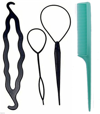 Maahal 4Pcs Hair Twist Styling Clip Stick Pin Bun Braid Maker Hair Accessories Kit (Hair Style Tool) Hair Accessory Set(Black)
Maahal 4Pcs Hair Twist Styling Clip Stick Pin Bun Braid Maker Hair Accessories Kit (Hair Style Tool) Hair Accessory Set(Black)