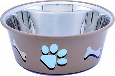 ELTON Paw & Bone Cutie Bowls (Brown) Dog Bowls Export Quality Round Stainless Steel Pet Bowl(1.8 L Brown)
ELTON Paw & Bone Cutie Bowls (Brown) Dog Bowls Export Quality Round Stainless Steel Pet Bowl(1.8 L Brown)