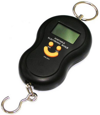 Rorian 50Kg Portable Hanging Luggage Weight Machine Digital for Weighing Household Items Smiley Weighing Scale(Black)
Rorian 50Kg Portable Hanging Luggage Weight Machine Digital for Weighing Household Items Smiley Weighing Scale(Black)