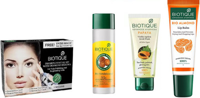 BIOTIQUE BIO Diamond Facial Kit, Bio Sandalwood 50+ Spf Sunscreen Ultra Soothing Face Lotion, Bio Papaya Exfoliating Face Wash , LIP CARE(Set of 4)
BIOTIQUE BIO Diamond Facial Kit, Bio Sandalwood 50+ Spf Sunscreen Ultra Soothing Face Lotion, Bio Papaya Exfoliating Face Wash , LIP CARE(Set of 4)