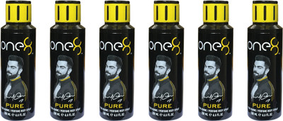 one 8 PURE (Pack of 6) Perfume Body Spray - For Men & Women(1200 ml, Pack of 6)