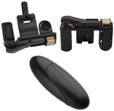 BOMBINATE Gaming Trigger Fire Button Gaming Controller For PUBG Mobile Game L1R1 Shooter Handle Gaming Accessory Kit(Black, For Android, iOS)
BOMBINATE Gaming Trigger Fire Button Gaming Controller For PUBG Mobile Game L1R1 Shooter Handle Gaming Accessory Kit(Black, For Android, iOS)