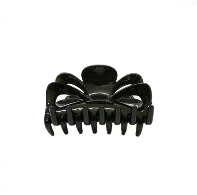 Maahal French Shell Claw Clip Clam Clutcher/Claw for Hair Shiney Black Hair Claw(Black)