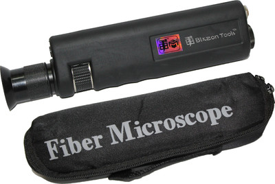 Blazon Tools BZT-400 Optical Fiber Microscope 400x Fiber Optical Inspection Microscope LED Illumination Anti Slip Rubber with 1.25mm and 2.5mm Adapter FC/SC/LC fiber optic jumpers pigtail fiber connector fiber wire SC/APC, FC/APC, ST/APC Objective Microsc
Blazon Tools BZT-400 Optical Fiber Microscope 400x Fiber Optical Inspection Microscope LED Illumination Anti Slip Rubber with 1.25mm and 2.5mm Adapter FC/SC/LC fiber optic jumpers pigtail fiber connector fiber wire SC/APC, FC/APC, ST/APC Objective Microsc