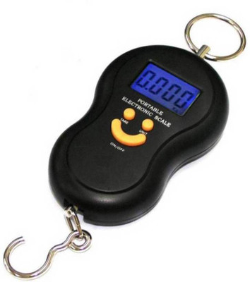 Rorian 50Kg Portable Hanging Luggage Weight Machine Digital for Weighing Household Items Smiley Pocket Weighing Scale(Black)
Rorian 50Kg Portable Hanging Luggage Weight Machine Digital for Weighing Household Items Smiley Pocket Weighing Scale(Black)