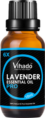 VIHADO 6x PRO Cold Pressed Lavender Pure Essential OiL - 18gm (Pack of 1)(18 ml)
VIHADO 6x PRO Cold Pressed Lavender Pure Essential OiL - 18gm (Pack of 1)(18 ml)