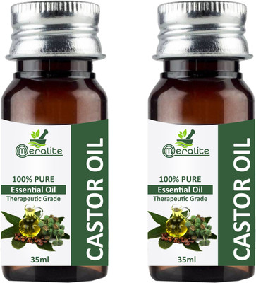 Meralite Pure Castor Oil (ColdPressed) For Hair, Body, Skin Care, Eyelashes Pack of 2 Hair Oil(70 ml)
Meralite Pure Castor Oil (ColdPressed) For Hair, Body, Skin Care, Eyelashes Pack of 2 Hair Oil(70 ml)