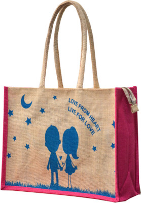 AGGDA Jute Shopping Grocery Bag Printed with Family is Everyting Medium Size with Long Cotton Rope Handle Women Tote Bag and Lunch Bag Waterproof Multipurpose Bag(Pink, 16 L)
AGGDA Jute Shopping Grocery Bag Printed with Family is Everyting Medium Size with Long Cotton Rope Handle Women Tote Bag and Lunch Bag Waterproof Multipurpose Bag(Pink, 16 L)