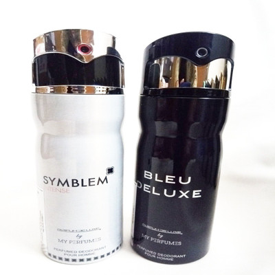 PARFUMDELUXE SYMBLEM INTENSE AND BLEU DELUXE Deodorant Spray - For Men(400 ml, Pack of 2)
PARFUMDELUXE SYMBLEM INTENSE AND BLEU DELUXE Deodorant Spray - For Men(400 ml, Pack of 2)