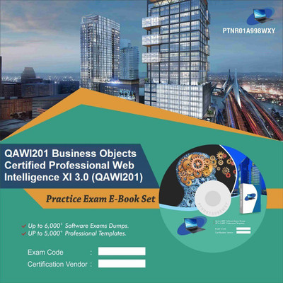PTNR01A998WXY QAWI201 Business Objects Certified Professional Web Intelligence XI 3.0 (QAWI201) Practice Exam E-Book Set(DVD)
PTNR01A998WXY QAWI201 Business Objects Certified Professional Web Intelligence XI 3.0 (QAWI201) Practice Exam E-Book Set(DVD)