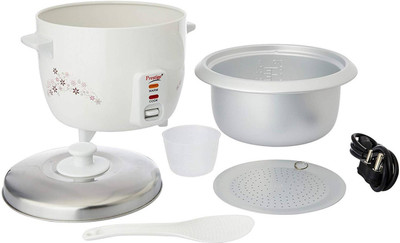 Prestige sjprestigericecooker Electric Rice Cooker with Steaming Feature(1.5 L, White)
Prestige sjprestigericecooker Electric Rice Cooker with Steaming Feature(1.5 L, White)