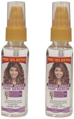 color grace HAIR SERUM ANTI FRIZZ COLOUR PROTECT UV PROTECTION 100ML (PACK OF 2) (200 ml) Hair Color(white)
color grace HAIR SERUM ANTI FRIZZ COLOUR PROTECT UV PROTECTION 100ML (PACK OF 2) (200 ml) Hair Color(white)
