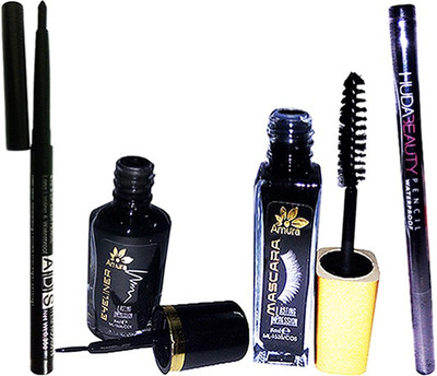Amura Liquid Eyeliner (8 ml) With Mascara (8 ml) & 2 Waterproof Eye Liner Pencil(Set of 1)
Amura Liquid Eyeliner (8 ml) With Mascara (8 ml) & 2 Waterproof Eye Liner Pencil(Set of 1)