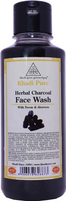 Khadi Pure Herbal Charcoal With Neem & Aloevera Face Wash(210 ml)