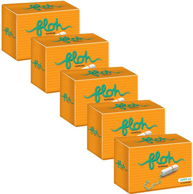 Floh Super Tampons Pack of 5 (Heavy Flow) Tampons(Pack of 50)