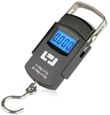 Rorian Portable Electronic 50 Kg Digital LCD Pocket Weighing Hanging Black Weighing Scale(Black)
Rorian Portable Electronic 50 Kg Digital LCD Pocket Weighing Hanging Black Weighing Scale(Black)