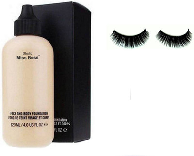 Miss Boss eyelashes, Studio Perfect Finish Face & Body Foundation 120ml combo(Set of 2)
Miss Boss eyelashes, Studio Perfect Finish Face & Body Foundation 120ml combo(Set of 2)