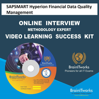 SAPSMART Hyperion Financial Data Quality Management Online Video Learning Interview SUCCESS KIT(DVD)
SAPSMART Hyperion Financial Data Quality Management Online Video Learning Interview SUCCESS KIT(DVD)