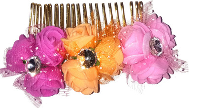 Shrungarika Flower Shape Hair comb Hair Pin, Hair Clip, Hair Band, Bun Stick, Hair Claw(Multicolor, Gold)
Shrungarika Flower Shape Hair comb Hair Pin, Hair Clip, Hair Band, Bun Stick, Hair Claw(Multicolor, Gold)