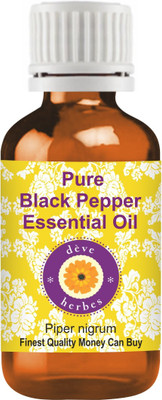 Deve Herbes Pure Black Pepper Essential Oil (Piper nigrum) 100% Natural Therapeutic Grade Steam Distilled(5 ml)
Deve Herbes Pure Black Pepper Essential Oil (Piper nigrum) 100% Natural Therapeutic Grade Steam Distilled(5 ml)
