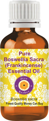 Deve Herbes Pure Boswellia Sacra (Frankincense) Essential Oil (Boswellia sacra) 100% Natural Therapeutic Grade Steam Distilled(10 ml)
Deve Herbes Pure Boswellia Sacra (Frankincense) Essential Oil (Boswellia sacra) 100% Natural Therapeutic Grade Steam Distilled(10 ml)