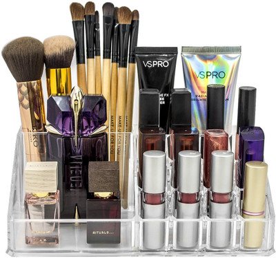 MW Mall India 16 Compartment Acrylic Makeup Organizer Makeup Organizer, Jewellery Organizer, Makeup Stand Vanity Box(Transparent)
MW Mall India 16 Compartment Acrylic Makeup Organizer Makeup Organizer, Jewellery Organizer, Makeup Stand Vanity Box(Transparent)