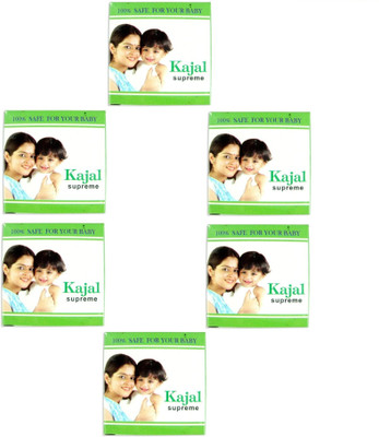 Runway5 Baby Kajal ( Pack of 6)(Black)