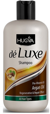 Hugva DE LUXE SHAMPOO ARGAN OIL 350 ML | Imported(350 ml)