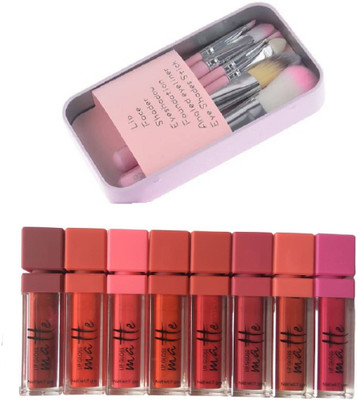 Miss Boss kb long lasting matte lipgloss (64 g, red), hk 7 pink makeup brushes combo(Set of 2)
Miss Boss kb long lasting matte lipgloss (64 g, red), hk 7 pink makeup brushes combo(Set of 2)
