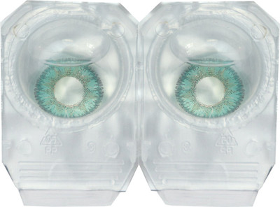 VOQA HOLI-55 TVRQUOISE Monthly Contact Lens(0, TVRQUOISE, Pack of 1)