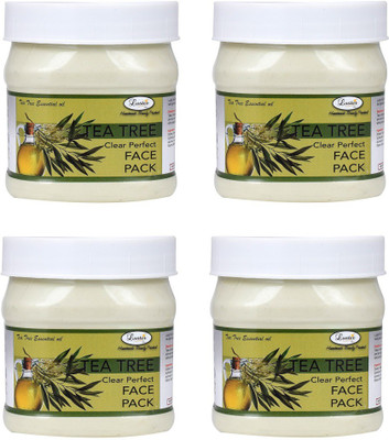 Luster Tea Tree Clear Perfect Face Pack (Pack of 4)(500 ml)