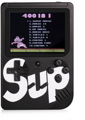WEBSTER SUP 400 in 1 Retro VIDEO Game Box Console Handheld Digital Game PAD Gamebox with TV output Gaming Console 8 GB with Mario, Super Mario, DR Mario, Contra, Turtles, and other 400 Games(colors Randomly selected)