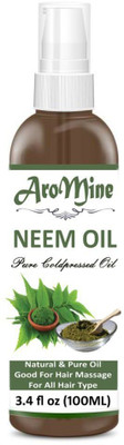AroMine 100% Pure Cold Pressed Neem Oil For Hair, Skin & Nails - Natural Insect Repellent Hair Oil (100 ml)(100 ml)
AroMine 100% Pure Cold Pressed Neem Oil For Hair, Skin & Nails - Natural Insect Repellent Hair Oil (100 ml)(100 ml)