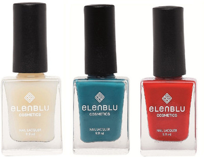 Elenblu White Water Top - Top Coats Nail Polish & Set of 2 - Sapphire & Fenzy Red (9.9ml Each) Pastels Nail Polish(Pack of 3)
Elenblu White Water Top - Top Coats Nail Polish & Set of 2 - Sapphire & Fenzy Red (9.9ml Each) Pastels Nail Polish(Pack of 3)