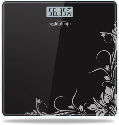 Healthgenie Electronic Digital Weighing Machine Bathroom Personal Weighing Scale - Black Pattern, Max Weight : 180 Kgs, Weighing Scale(Black Pattern)
Healthgenie Electronic Digital Weighing Machine Bathroom Personal Weighing Scale - Black Pattern, Max Weight : 180 Kgs, Weighing Scale(Black Pattern)