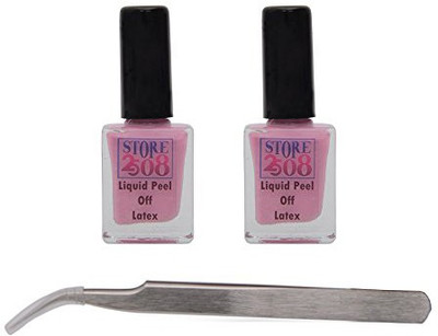 Store2508 Combo Offer : 2 Bottles Liquid Latex Peel Off Tape + Tweezer(Set of 3)