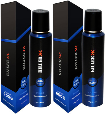 Killer Cyclone Liquid Deodorant 150ML Each (Pack of 2) Perfume Body Spray - For Men & Women (300 ml, Pack of 2) Body Spray - For Men & Women(150 ml, Pack of 2)
Killer Cyclone Liquid Deodorant 150ML Each (Pack of 2) Perfume Body Spray - For Men & Women (300 ml, Pack of 2) Body Spray - For Men & Women(150 ml, Pack of 2)