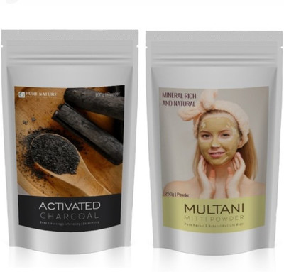 Pure Nature Pack of Activated charcoal and Multani mitti ( 100gm each) Best for Face pack(200 g)
Pure Nature Pack of Activated charcoal and Multani mitti ( 100gm each) Best for Face pack(200 g)