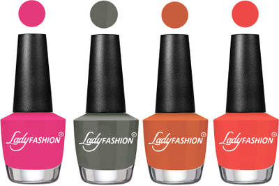 Lady Fashion UV Soak Off Nail Growth Gel Nail Polish Pink, Dark Grey , Almond, Pumpkin(Pack of 4)
Lady Fashion UV Soak Off Nail Growth Gel Nail Polish Pink, Dark Grey , Almond, Pumpkin(Pack of 4)