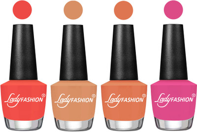 Lady Fashion UV Soak Off Nail Growth Gel Nail Polish Pumpkin, Camel Fantasy, Flirty Nude, Magenta(Pack of 4)
Lady Fashion UV Soak Off Nail Growth Gel Nail Polish Pumpkin, Camel Fantasy, Flirty Nude, Magenta(Pack of 4)