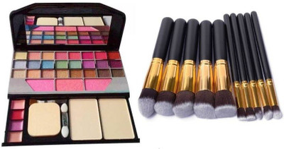 Jollity 6155 Make Up Mini Laptop 24 Color Eye Shadow + Black Wood 10 piece make Up Brush(Set of 2) 
Jollity 6155 Make Up Mini Laptop 24 Color Eye Shadow + Black Wood 10 piece make Up Brush(Set of 2)