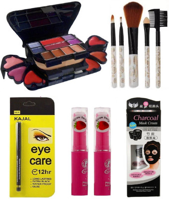 Prakritee ADS Makeup Kit(3746), 5pc Makeup Brush, 2pc Pink Magic Lipstick, Charcoal Mask And 12hr Eye Care Kajal(Set of 6)
Prakritee ADS Makeup Kit(3746), 5pc Makeup Brush, 2pc Pink Magic Lipstick, Charcoal Mask And 12hr Eye Care Kajal(Set of 6)