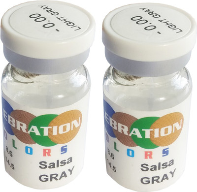 Celebration SalsaGrey Yearly disposable Color Lenses Yearly Contact Lens(0, Grey, Pack of 2)
Celebration SalsaGrey Yearly disposable Color Lenses Yearly Contact Lens(0, Grey, Pack of 2)