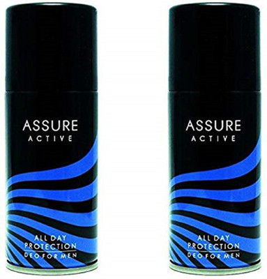 Assure Active Deo for Men (Combo Pack) Deodorant Spray - For Men(150 ml, Pack of 2)
Assure Active Deo for Men (Combo Pack) Deodorant Spray - For Men(150 ml, Pack of 2)