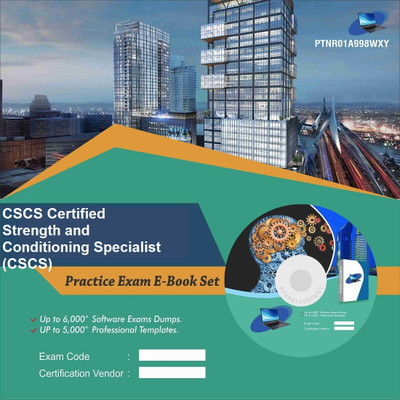 PTNR01A998WXY CSCS Certified Strength and Conditioning Specialist (CSCS) Practice Exam E-Book Set(DVD)
PTNR01A998WXY CSCS Certified Strength and Conditioning Specialist (CSCS) Practice Exam E-Book Set(DVD)