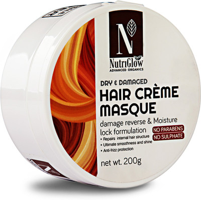 Nutriglow Advanced Organics Dry And Damaged Hair Cream Mask(200 ml)