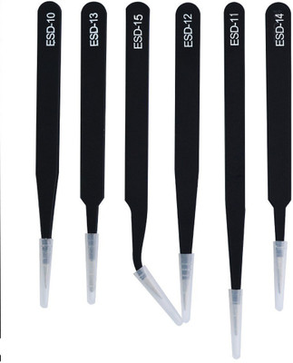 ECSTATIC Stainless Steel ESD Safe Non-magnetic Precision Tweezers