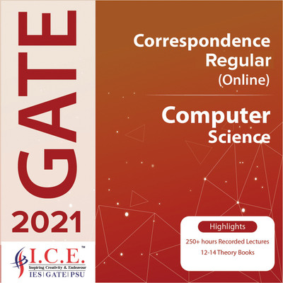 ICE GATE Computer Engineering 2021 Exam Preparation Course (Online Lectures + Theory Books) Correspondence Program(Online)
ICE GATE Computer Engineering 2021 Exam Preparation Course (Online Lectures + Theory Books) Correspondence Program(Online)
